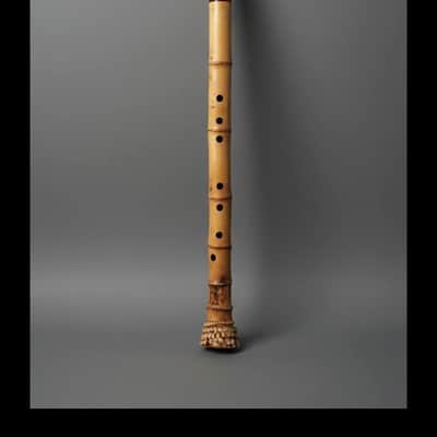 Concert-Grade 8-Hole Tang Xiao Flute - Blowing Shakuhachi - 2 Piece – Lacquered, Healing Tones in D/C/B Keys (Lowest Note) for Meditation & Music, Yellow Bamboo image 4