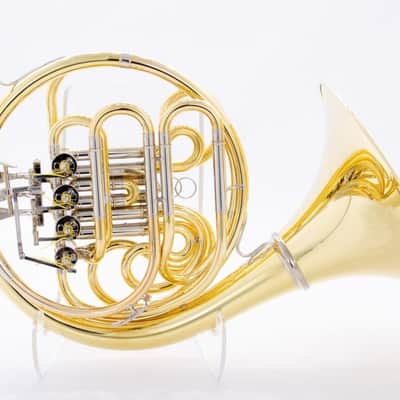 Yamaha YHR-871DU - F/Bb Double French Horn - Yellow Brass - Detachable Bell - Unlacquered Finish image 2