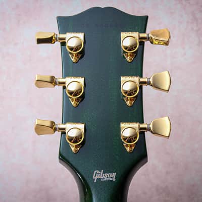 GIBSON USA Custom Shop M2M Les Paul Custom Widow "Green Widow + Ebony" (2024) image 23