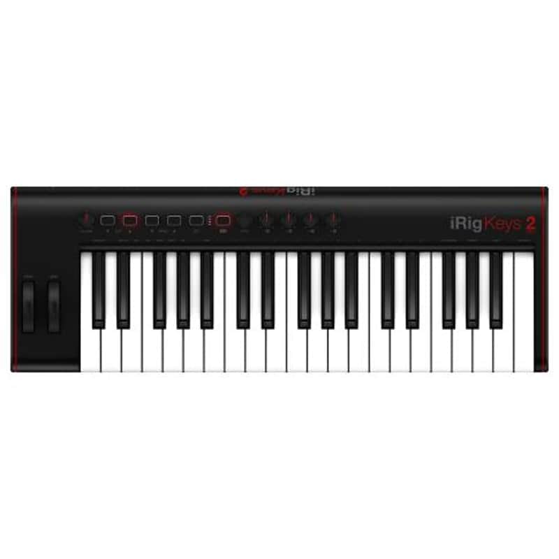 IK Multimedia iRig Keys 2 Pro 37-Key MIDI Keyboard Controller 2023 - Present - Black image 1