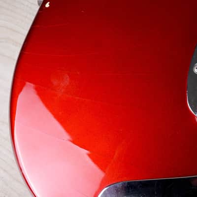 Fender MG-69 Mustang Reissue MIJ 2010 Candy Apple Red w/ Matching Headstock Japan w/ Bag image 8