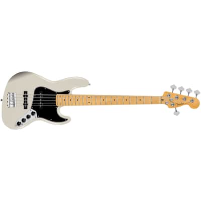 Player II Modified Active Jazz Bass V Maple Olympic Pearl Fender image 2