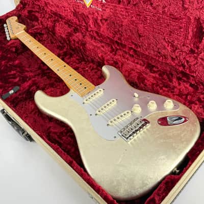 2005 Fender John Cruz Masterbuilt Salute Limited Edition Custom Shop Stratocaster - White Gold Leaf image 1