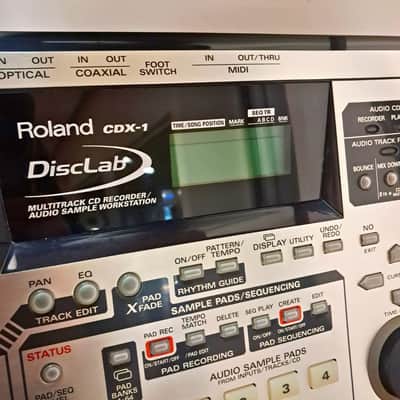 Roland CDX-1 DiscLab Multitrack CD Recorder / Phrase Sampler Workstation image 3