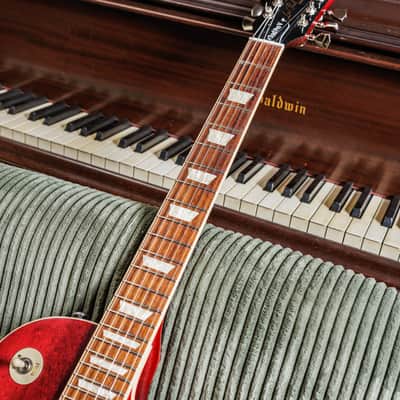 Gibson Les Paul Traditional Pro V Satin 2019 - Satin Wine Red image 6
