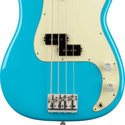 Fender American Professional II Precision Bass MP Miami Blue w/case image 2