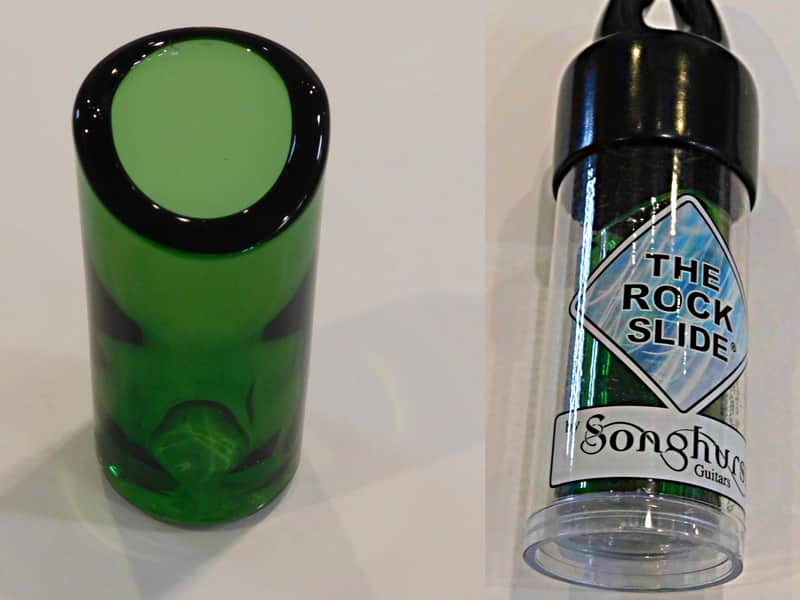 The Rock Slide GRS-MG Green Rock Glass Guitar Slide Size Medium image 1