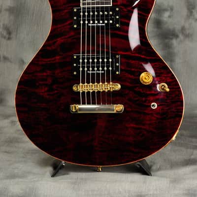 ESP Custom Order Potbelly 7 String Baritone Black Cherry image 4