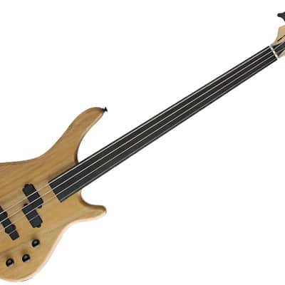 Stagg BC300FL-NS Fusion Solid Alder Body Hard Maple Bolt-On Neck Fretless 4-String Bass Guitar image 1