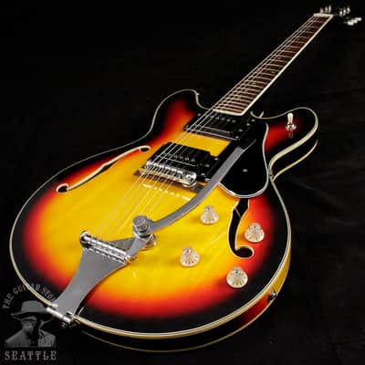 Trump Semi-Hollow Electric Guitar Sunburst image 5