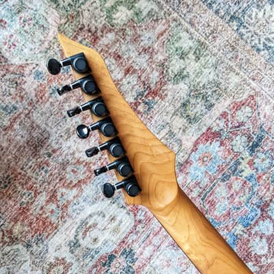 Balaguer Diablo Baritone 7-String Limited Select Series, Gloss Metallic Cerulean Blue image 6