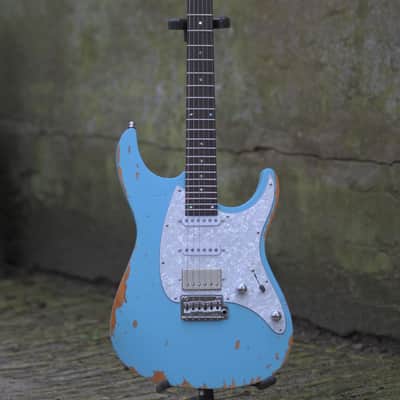 Mayones Aquila Aged 6 V24 - Monolith Daphne Blue Nitro(Relic) image 19