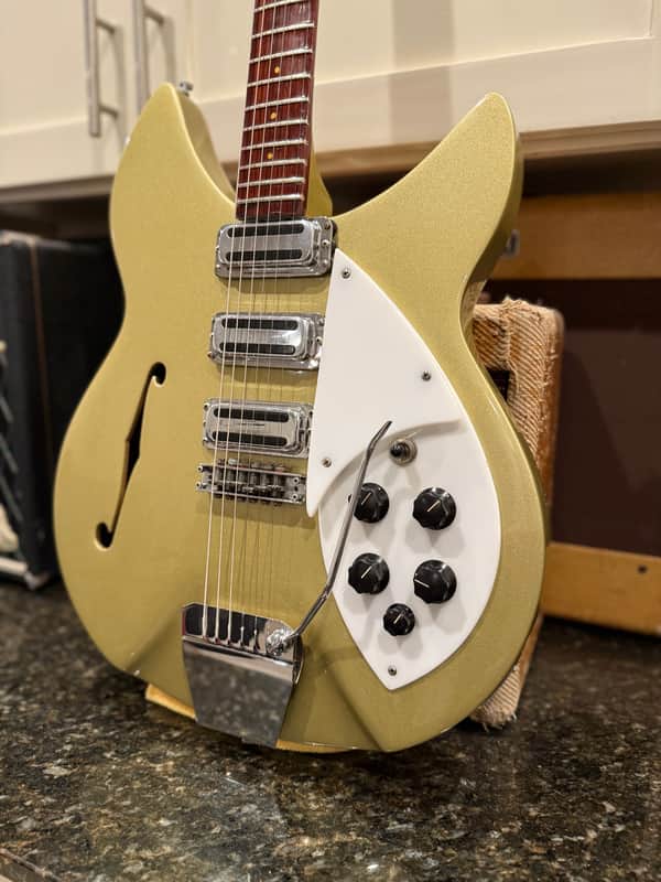 1964 Rickenbacker 345S Export Rose Morris | Desert Gold | Near Mint | Toaster Top | Townshend Spec w/ OHSC image 1