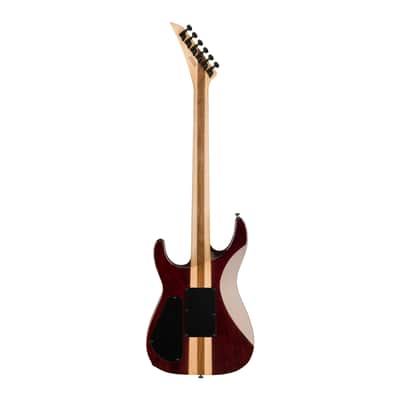 Jackson Pro Plus Series Soloist SLA3Q 6-String Six-Ply Arched Top Okoume Soloist Body, Quilt Maple Top, Ebony Fingerboard Electric Guitar (Right Handed, Amber Blue Burst) image 2