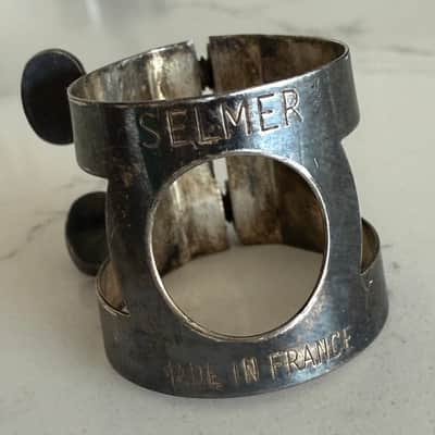 Selmer C85 105 Clarinet Mouthpiece and Tarnished Silver Plated Ligature. - Hard Rubber image 7