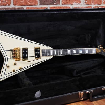 Jackson Randy Rhoads Tribute Limited Edition "Concorde" 177 of 250 Ivory with Black Pinstripes 1992 w/OHSC image 2