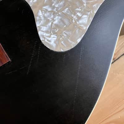 Art & Lutherie Roadhouse Faded Black Parlour Sized Electro Acoustic Guitar Pre Owned Parlor image 7