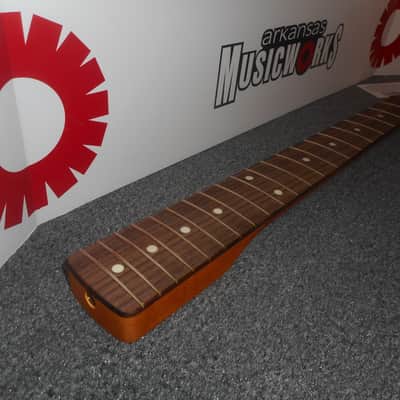 Allparts Fender Licensed Neck For Strat, Rosewood Fingerboard, Aged Satin Poly Finish, SRVF-C image 3