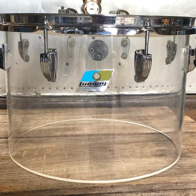 1970s Ludwig Vistalite 10x14" Concert Tom with Single-Color Finish