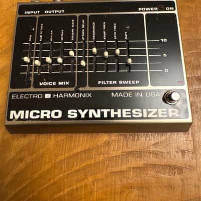 Electro-Harmonix Micro Synthesizer Reissue 1990s - Black. Wooden Box image 2