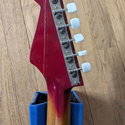Teisco Tulip 60s - Red/sunburst image 5