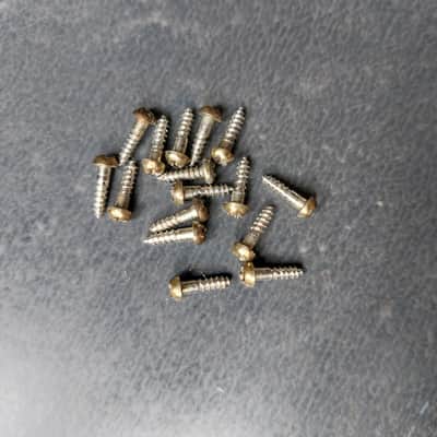 Fender Pre-CBS reverse bass tuners 60s (gold plated) complete w/ bushings and screws image 13