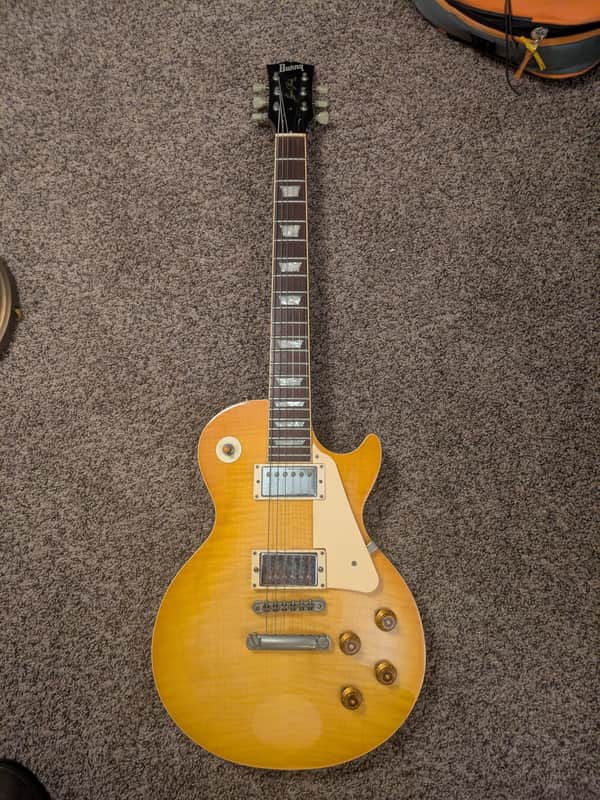 BURNY SUPER GRADE LES PAUL FLAMETOP LEMON BURST Burny image 1