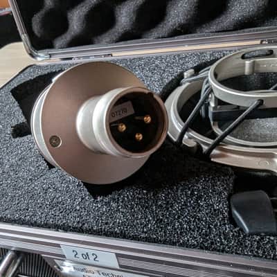 (#2 of 2) Audio-Technica AT4047/SV Large-Diaphragm Side-Address Cardioid Condenser Microphone 2010s - Silver image 5