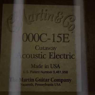 Martin 000C-15E Acoustic-Electric Guitar image 2