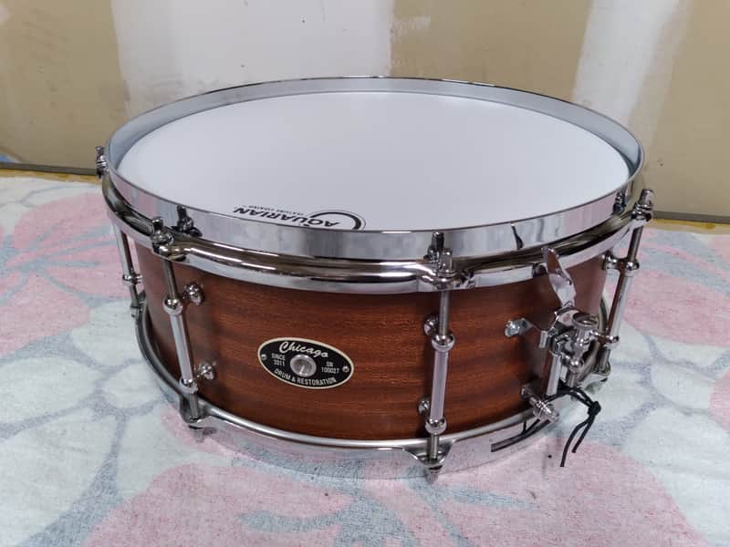 Chicago 14x5.5" Custom Mahogany/Maple snare image 1