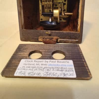 Fully Restored Antique Wood Bell Metronome de Maelzel by Seth Thomas Clocks Dark Walnut, Lacquered Brass Trim,  Beats Evenly image 7