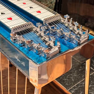 Vintage Sho Bud Super Pro 1981 - “Blue Darlin”Custom Flame Maple image 14