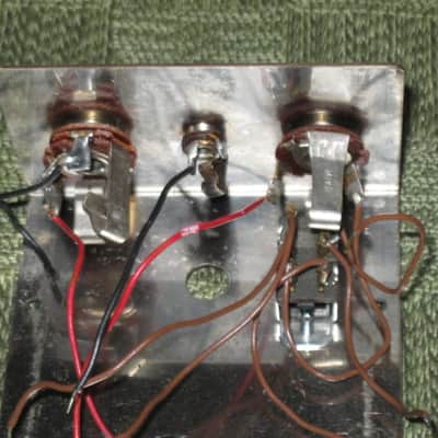 used vintage (mid to late 1970s) Electro-Harmonix Small Stone EH4800 USA TOP part of casing, color switch + screws, Power, In, Out Jacks +nuts/washers, some wires [NO: bottom part of casing, Circuit Board, CB Components, Pot, Switch, Light, Other Wires] image 7