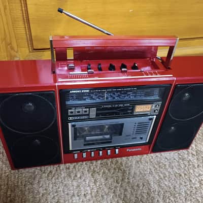 Panasonic RX F 32LS Rare Vintage Red Casette Deck Boombox Warranty image 16