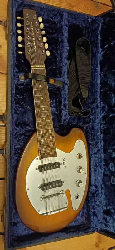 Vox Mando Guitar 12 String Octave Twelve, 1966 Made in England w/Original Case image 1