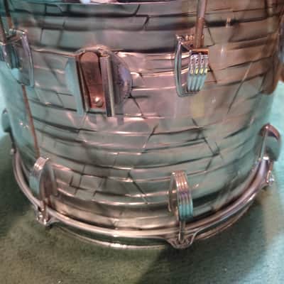 Ludwig 14"(Diameter)x10"(Depth) Tom 1970's - Sky Blue Pearl image 5