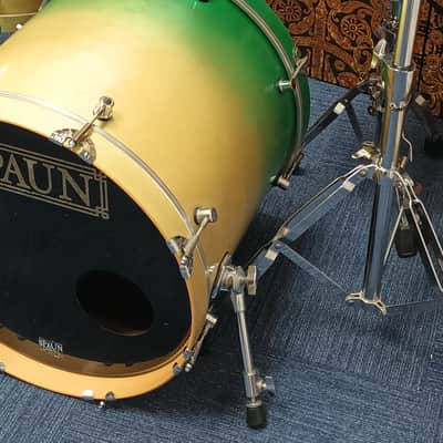 Spaun USA Custom Maple Shell Pack in Green Fade – 20″,10″,12″,15″ & 13″SN image 5