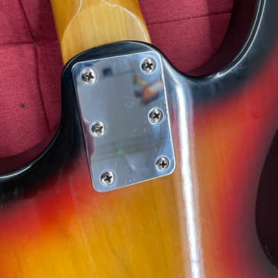 Teisco Style 2 Pickup Vintage Japanese Bass - Tobacco Sunburst image 15