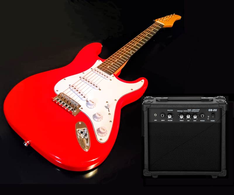 🎸+Amp! Unmarked S Series Electric Guitar +Whammy / Tremolo +Rosewood FB +Soft Case/Gg Bag +Strap +Cable +Pick!🎸 image 1