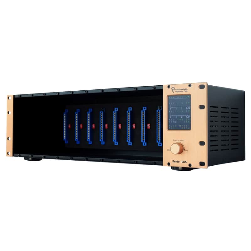 Fredenstein Bento 10 DS 10-Slot Powered 500 Series Rack with LCD Display image 1