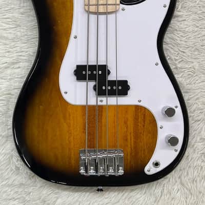 Fender Squier Sonic Precision Bass, Maple Fretboard, White Pickguard, Sunburst image 3