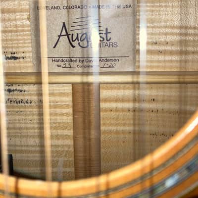 August acoustic electric jumbo usa made guitar image 3