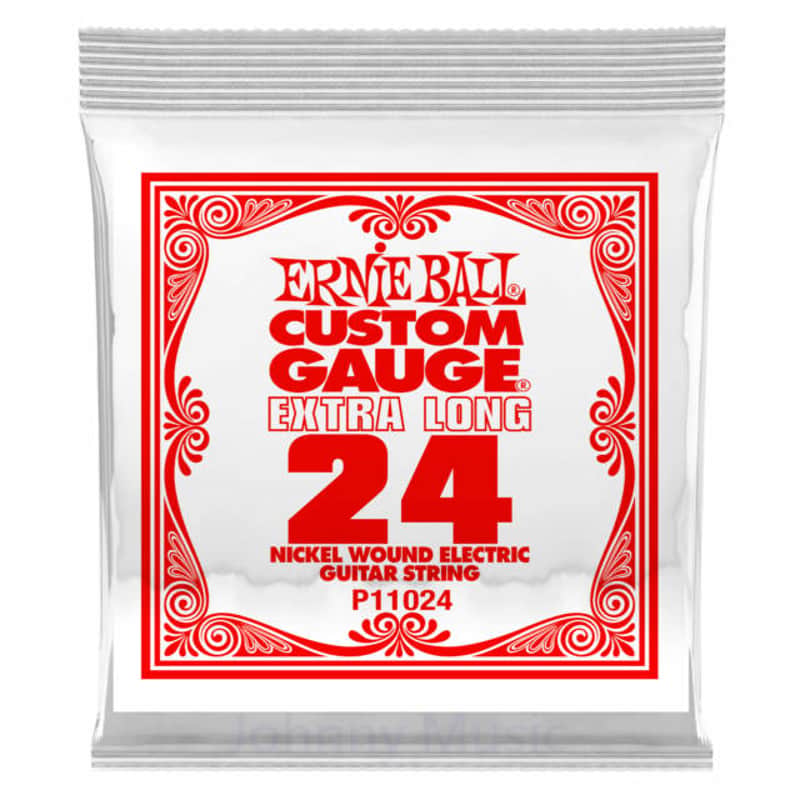 .024 Extra Long Custom Gauge Electric Guitar Single String Ni-Plated Wound On Tn-Pltd Steel Hex Core image 1
