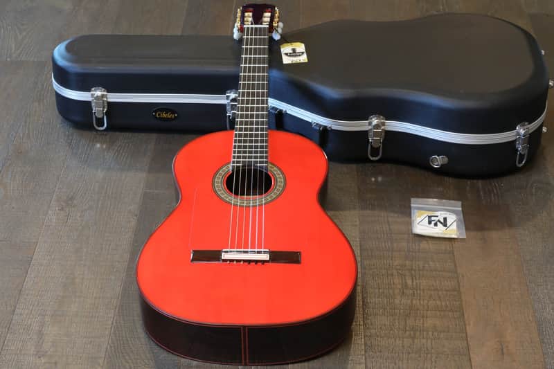 1998 Hermanos Conde Flamenco Acoustic Guitar Red Top & Brazilian Rosewood + Case image 1