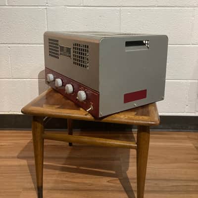 Schulmerich Electronics Model E11 1940’s - Dual 807 Guitar Amplifier Head - 4-8-16 ohm - Red / grey image 2