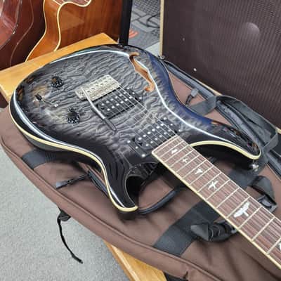 PRS SE Custom 22 Semi-Hollow with Gigbag- Charcoal Burst image 6