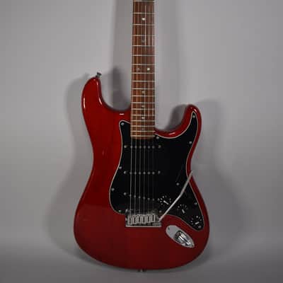 2004 Fender FSR American Deluxe Mahogany Stratocaster Crimson Red image 1