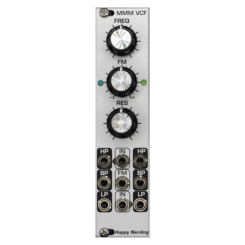Happy Nerding MMM VCF Eurorack Filter Module (Silver) image 1