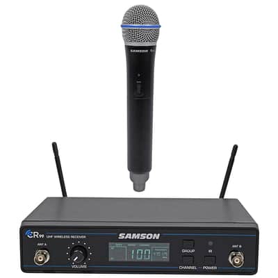 Samson Concert 99 Frequency-Agile UHF Wireless Handheld Mic System - K Band (470–494 MHz)