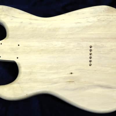 Flamed Spalted Maple Top / Aged Aspen Strat body Standard Hardtail 4lbs 2oz #3700  **IMPORTS INCLUDED image 8